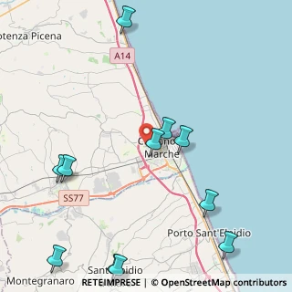 Mappa 62012 Civitanova Marche MC, Italia (5.73909)