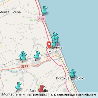 Mappa 62012 Civitanova Marche MC, Italia (5.03455)