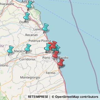 Mappa 62012 Civitanova Marche MC, Italia (14.13167)