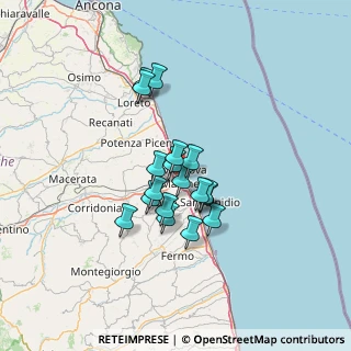 Mappa 62012 Civitanova Marche MC, Italia (10.00556)