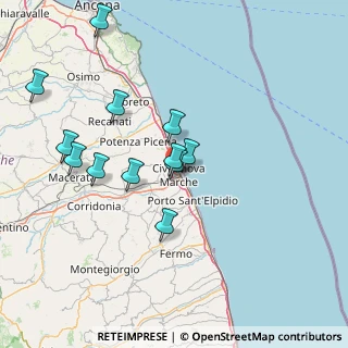 Mappa 62012 Civitanova Marche MC, Italia (14.82833)