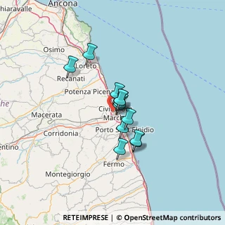 Mappa 62012 Civitanova Marche MC, Italia (8.55417)