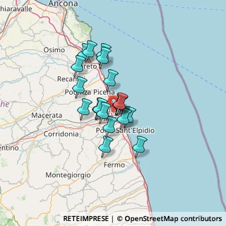 Mappa 62012 Civitanova Marche MC, Italia (9.66421)