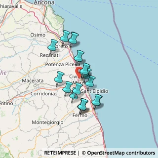 Mappa 62012 Civitanova Marche MC, Italia (10.4515)