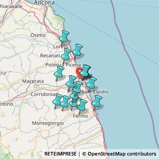 Mappa 62012 Civitanova Marche MC, Italia (10.25188)
