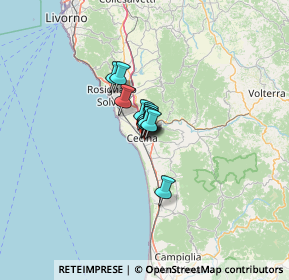 Mappa Via Benedetto Croce, 57023 Cecina LI, Italia (4.93909)