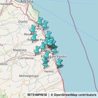 Mappa Via Gabriele D'Annunzio, 62012 Civitanova Marche MC, Italia (8.76947)