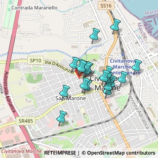 Mappa Via Gabriele D'Annunzio, 62012 Civitanova Marche MC, Italia (0.358)