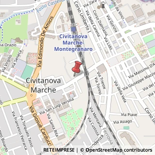 Mappa Via Adriano Cecchetti, 39, 62012 Civitanova Marche, Macerata (Marche)