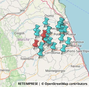Mappa Contrada Fontezucca, 62100 Macerata MC, Italia (9.727)
