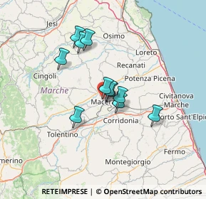 Mappa Contrada Fontezucca, 62100 Macerata MC, Italia (10.17455)