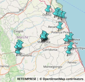 Mappa Contrada Fontezucca, 62100 Macerata MC, Italia (14.2995)