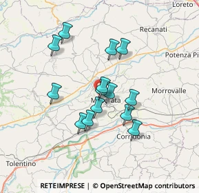 Mappa Contrada Fontezucca, 62100 Macerata MC, Italia (5.78643)