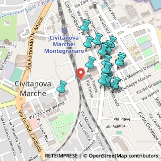 Mappa Via Firenze, 62012 Civitanova Marche MC, Italia (0.2085)