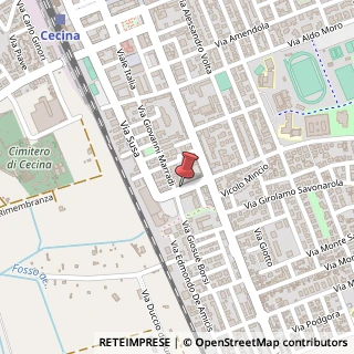 Mappa Via Bianchi, 12, 57023 Cecina, Livorno (Toscana)