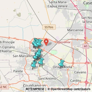 Mappa Viale Tommaso Affinito, 81030 Gricignano di Aversa CE, Italia (3.38333)