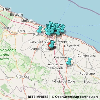 Mappa Via Sandro Pertini, 70028 Sannicandro di Bari BA, Italia (9.8195)