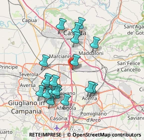 Mappa Località Aurno, 81025 Caserta CE, Italia (7.69684)