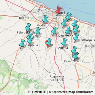 Mappa Via Generale C. Mondelli, 70028 Sannicandro di Bari BA, Italia (9.1325)