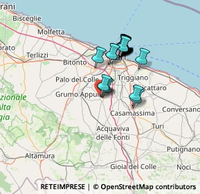 Mappa Via Estramurale, 70028 Sannicandro di Bari BA, Italia (11.8055)