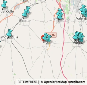 Mappa Via Estramurale, 70028 Sannicandro di Bari BA, Italia (6.60389)