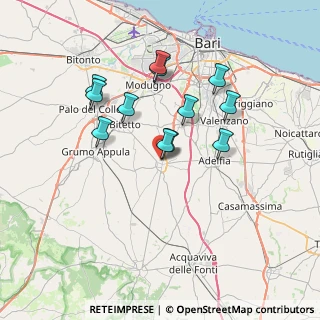 Mappa Via Papa Giovanni XXIII, 70028 Sannicandro di Bari BA, Italia (6.7425)