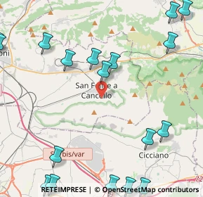 Mappa Via Fontanelle, 81027 San Felice a Cancello CE, Italia (6.991)