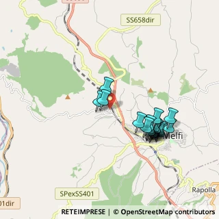Mappa Via Giambattista Bodoni, 85025 Melfi PZ, Italia (1.8975)