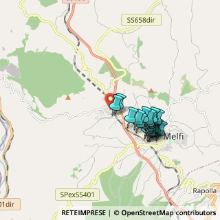 Mappa Via Giambattista Bodoni, 85025 Melfi PZ, Italia (1.694)