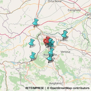 Mappa Via Giambattista Bodoni, 85025 Melfi PZ, Italia (9.73)