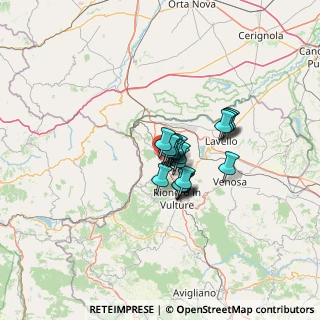 Mappa Via Barsanti, 85025 Melfi PZ, Italia (7.811)