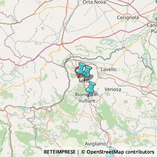 Mappa Via Giambattista Bodoni, 85025 Melfi PZ, Italia (35.02538)