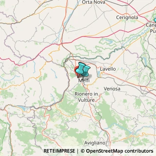 Mappa Via Giambattista Bodoni, 85025 Melfi PZ, Italia (54.707)
