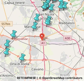 Mappa SP 336 Sannitica - KM 18500 La Reggia Designer Outlet, 81025 Marcianise CE (6.137)