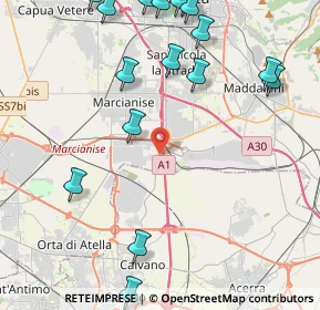 Mappa SP 336 Sannitica - KM 18500 La Reggia Designer Outlet, 81025 Marcianise CE (6.336)