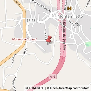 Mappa Via Canale, 26, 83038 Montemiletto, Avellino (Campania)