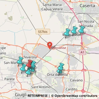 Mappa Via delle Industrie, 81030 Gricignano di Aversa CE, Italia (5.57417)