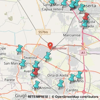 Mappa Via delle Industrie, 81030 Gricignano di Aversa CE, Italia (6.9975)