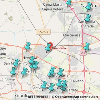 Mappa Via delle Industrie, 81030 Gricignano di Aversa CE, Italia (6.556)