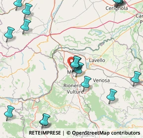 Mappa 85025 Melfi PZ, Italia (24.92056)
