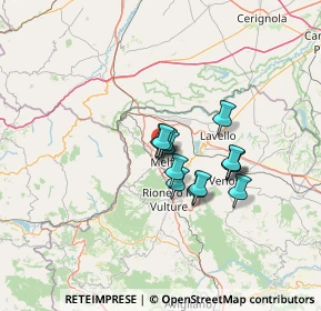 Mappa 85025 Melfi PZ, Italia (9.48538)