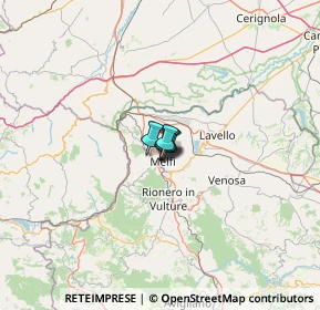 Mappa 85025 Melfi PZ, Italia (28.74833)