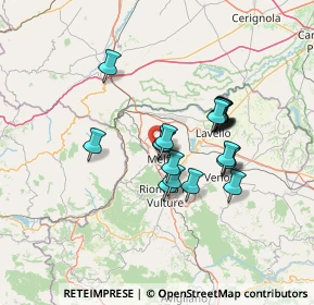 Mappa 85025 Melfi PZ, Italia (11.5785)