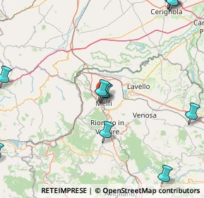 Mappa 85025 Melfi PZ, Italia (25.3625)