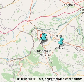 Mappa 85025 Melfi PZ, Italia (34.42583)
