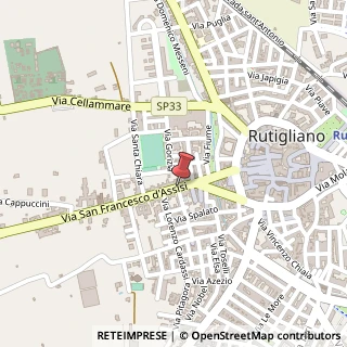 Mappa Via s. francesco d'assisi 3, 70018 Rutigliano, Bari (Puglia)