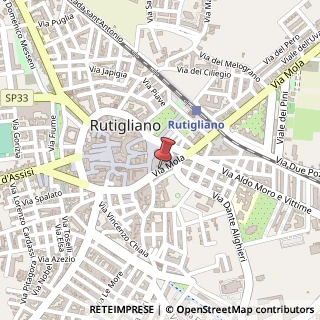 Mappa Via Mola,  13, 70018 Rutigliano, Bari (Puglia)