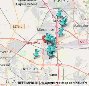Mappa Via Ford, 81025 Marcianise CE, Italia (2.60923)