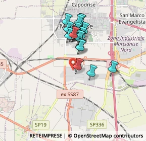 Mappa Via Ford, 80023 Caivano NA, Italia (1.656)