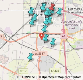 Mappa Via Ford, 81025 Marcianise CE, Italia (2.0375)